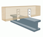 SPAX Anclaje para soporte en T 160 x 50 x 3,0 mm - 100 UD.
