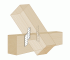 SPAX Escuadra para cerchas y cabrios juego D+I 290x34,5x2,0 - 100 UD.