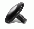 SPAX Tapones de plástico para Tornillo universal con taladro en la cabeza, negro , 25 unidades