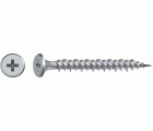 GIX E metal y madera, Galvanizado | Cabeza de trompeta, Ranura en cruz H, Rosca completa, Acero, Punta de aguja