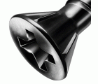 GIX C para placas de yeso-fibra, 3,9 x 25 mm, 200 unidades, Rosca completa, Cabeza de fresado reducida, Ranura en cruz H2, Punta de aguja, Fosfatado negro