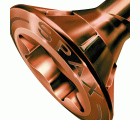 SPAX Tornillo para fachadas, 4,5 x 43 mm, 500 unidades, Rosca de fijación, Cabeza gota de sebo, T-STAR plus T20, 4CUT, Acero inoxidable A2 acabado bronce