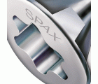 SPAX Tornillo universal, 3,5 x 40 mm, 150 unidades, Rosca completa, Cabeza gota de sebo, T-STAR plus T20, 4CUT, WIROX