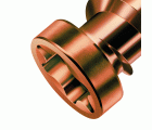 SPAX Tornillo para terraza, 5 x 50 mm, 230 unidades, Rosca de fijación, Cabeza cilíndrica, T-STAR plus T25, Punta CUT, Acero inoxidable A2 acabado bronce