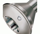 SPAX Tornillo para postes, 8 x 50 mm, 10 unidades, Rosca completa, Cabeza de centrado, T-STAR plus T40, Punta CUT, Acero inoxidable A1
