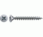 SPAX Tornillo universal, 3 x 40 mm, 200 unidades, Rosca completa, Cabeza plana, Ranura en cruz Z1, Punta S, WIROX