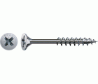Tornillo universal SPAX, WIROX | Cabeza plana, Ranura en cruz Z, Rosca parcial, Acero, 4CUT