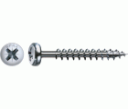 SPAX Tornillo universal, 4 x 60 mm, 500 unidades, Rosca completa, Cabeza redonda, Ranura en cruz Z2, 4CUT, WIROX