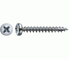 Tornillo universal SPAX, WIROX | Cabeza redonda, Ranura en cruz Z, Rosca completa, Acero, 4CUT