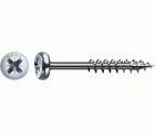 Tornillo universal SPAX, WIROX | Cabeza redonda, Ranura en cruz Z, Rosca parcial, Acero, 4CUT