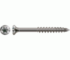 SPAX para fachadas, Pulido | Cabeza gota de sebo, T-STAR plus, Rosca parcial, Acero inoxidable A2, CUT