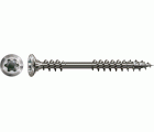 SPAX para fachadas, Pulido | Cabeza gota de sebo, T-STAR plus, Rosca de fijación, Acero inoxidable A2, 4CUT