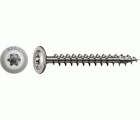 SPAX de acero inoxidable, Pulido | Cabeza arandela, T-STAR plus, Rosca completa, Acero inoxidable A2, 4CUT