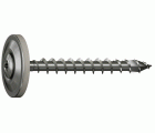 SPAX Tornillo con cubierta, 4,5 x 25 mm, 15 unidades, rosca completa, cabeza gota de sebo, T-STAR plus T20, 4CUT, acero inoxidable A2
