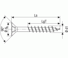SPAX Tornillo universal, 3 x 30 mm, 100 unidades, Rosca parcial, Cabeza plana, T-STAR plus T10, Punta S, WIROX