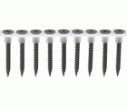 GIX A rosca fina, Rosca completa, Cabeza de trompeta, Ranura en cruz H, Punta de aguja, Fosfatado negro, 3.9 x 25 mm, 1000 uds (encintados)