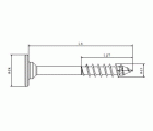 SPAX Cabeza de unión plana para cuerpo, 4,0 x 30 mm, 20 unidades, rosca parcial, cabeza de unión, T-STAR plus, 4CUT, niquelada