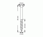 SPAX Tornillo universal, 3 x 35 mm, 1000 unidades, Rosca parcial, Cabeza plana, T-STAR plus T10, Punta S, WIROX