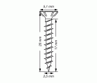 SPAX Tornillo universal, 2,5 x 20 mm, 1000 unidades, Rosca completa, Cabeza plana, Ranura en cruz Z1, Punta S, WIROX