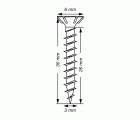 SPAX Tornillo universal, 3 x 30 mm, 1000 unidades, Rosca completa, Cabeza plana, Ranura en cruz Z1, Punta S, WIROX