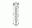 SPAX Tornillo universal, 3 x 40 mm, 200 unidades, Rosca completa, Cabeza plana, Ranura en cruz Z1, Punta S, WIROX