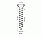 SPAX Tornillo universal, 4 x 45 mm, 500 unidades, Rosca completa, Cabeza plana, Ranura en cruz Z2, 4CUT, WIROX