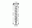SPAX Tornillo universal, 3,5 x 45 mm, 200 unidades, Rosca completa, Cabeza plana, T-STAR plus T20, 4CUT, WIROX