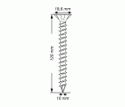 SPAX Tornillo para construcciones en madera, 10,0 x 120 mm, 50 unidades, Rosca completa, Cabeza plana, T-STAR plus, Punta CUT, WIROX