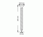 SPAX Tornillo para construcciones en madera, Rosca completa, Cabeza plana, T-STAR plus, Punta CUT, WIROX, 10 x 325 mm, 50 uds
