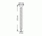SPAX Tornillo para construcciones en madera, Rosca completa, Cabeza plana, T-STAR plus, Punta CUT, WIROX, 10 x 375 mm, 50 uds