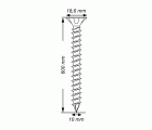 SPAX Tornillo para construcciones en madera, 10 x 600 mm, 25 unidades, Rosca completa, Cabeza plana, T-STAR plus T50, Punta CUT, WIROX