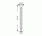 SPAX Tornillo universal, 3 x 16 mm, 300 unidades, Rosca completa, Cabeza plana, T-STAR plus T10, Punta S, WIROX