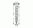 SPAX Tornillo universal, 4 x 16 mm, 300 unidades, Rosca completa, Cabeza plana, T-STAR plus T20, 4CUT, WIROX