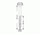 SPAX construcciones en madera, cabeza arandela, 6 x 120 mm, 8 unidades, Rosca parcial, T-STAR plus T30, 4CUT, WIROX