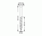 SPAX construcciones en madera, cabeza arandela, 6 x 140 mm, 20 unidades, Rosca parcial, T-STAR plus, 4CUT, WIROX
