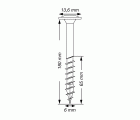 SPAX construcciones en madera, cabeza arandela, 6 x 180 mm, 6 unidades, Rosca parcial, T-STAR plus T30, 4CUT, WIROX