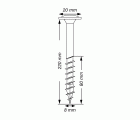 SPAX construcciones en madera, cabeza arandela, 8 x 220 mm, 1 unidad, Rosca parcial, T-STAR plus T40, 4CUT, WIROX