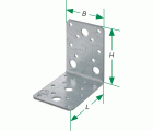 SPAX Elemento de unión angular 100x100x90x3,0 - 50 UD.