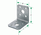 SPAX Elemento de unión angular 50x50x40x2,5 - 150 UD.