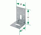 SPAX Escuadra de montaje LLG 10,5x28 90x60x60x1,5 - 100 UD.