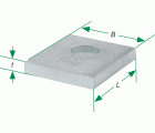 SPAX Placa de compresión AE R14 40x43x10 - 50 UD.