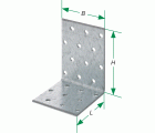SPAX Escuadra perforada de lados desiguales 60x100x60x2,5 - 100 UD.