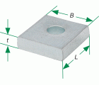 SPAX Placa de compresión AH 40 x 43 x 10 mm - R 14 mm - 50 UD.