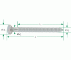 SPAX Clavos roscados 404SX H-4,0x40 galvanizados, corresponde a ETA-13/0523