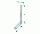 SPAX Tirante incl. placa de compresión 142 x 93 x 60 x 2,0 mm, R 14 mm - 20 UD.