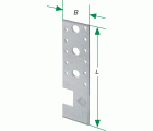 SPAX Anclaje para soporte en T 160 x 50 x 3,0 mm - 100 UD.