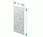 SPAX Placa perforada 100x200x1,5 - 50 UD.