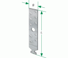SPAX Anclaje para perfiles 100 x 34 x 3,0 mm - 28/15 - 100 UD.