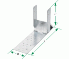SPAX Conector para pie de cabrio para madera 100x300x2,5 - 10 UD.