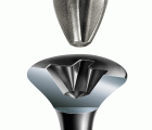 GIX D Punta perforadora, 3,5 x 25 mm, 200 unidades, Rosca completa, Cabeza de trompeta, Ranura en cruz H2, Punta perforadora, Fosfatado negro